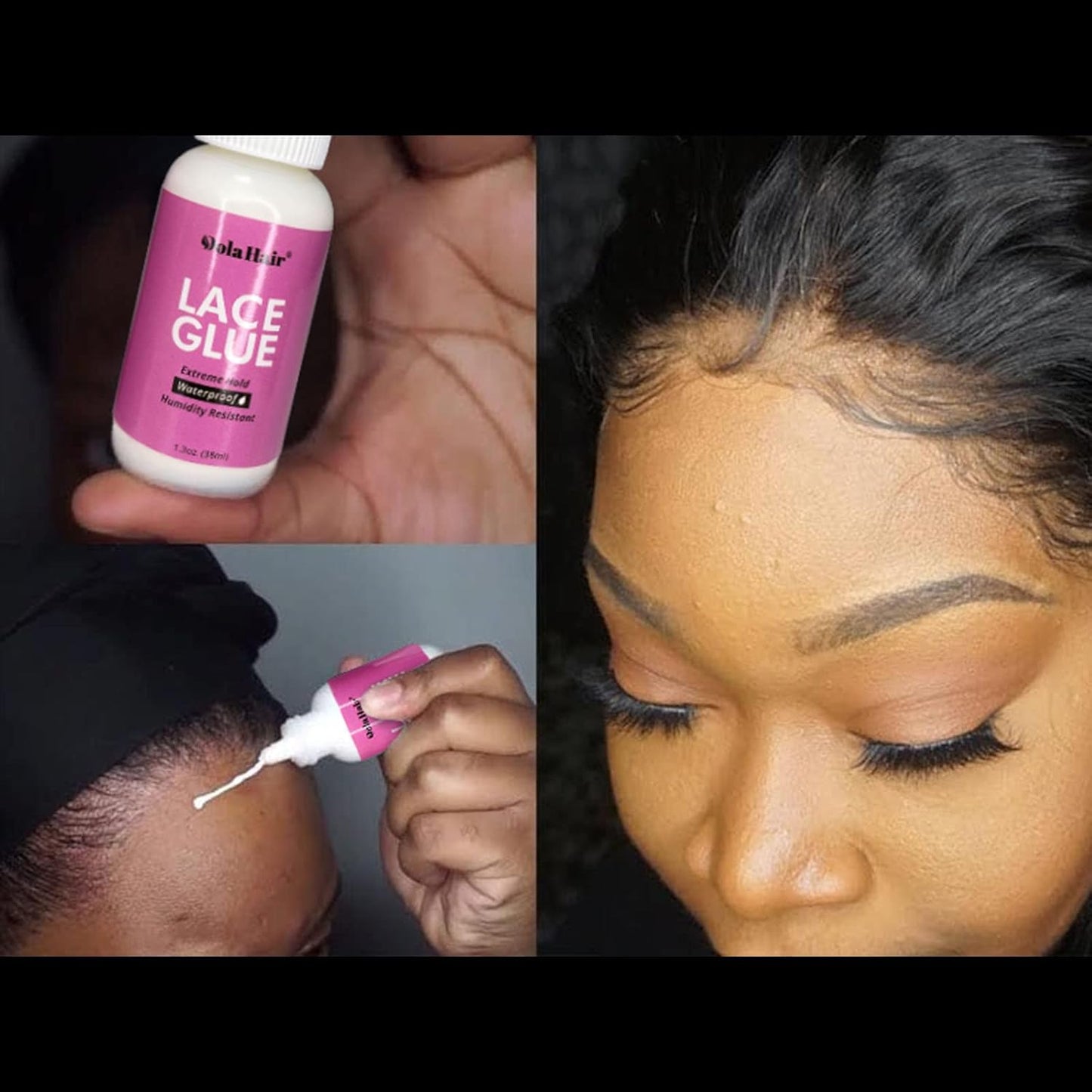 Extreme Hold Lace Glue for Wigs, Waterproof, Invisible Bonding, 1.3 Ounce