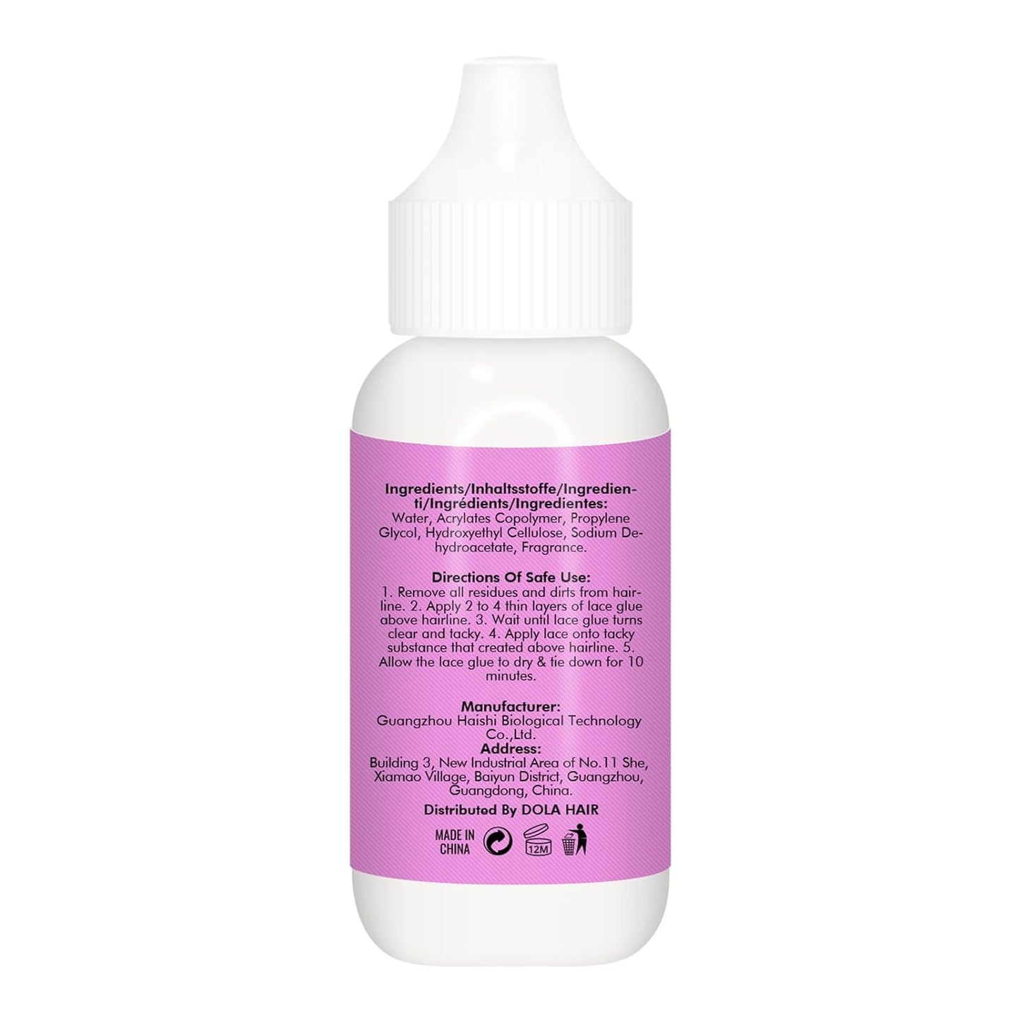 Extreme Hold Lace Glue for Wigs, Waterproof, Invisible Bonding, 1.3 Ounce