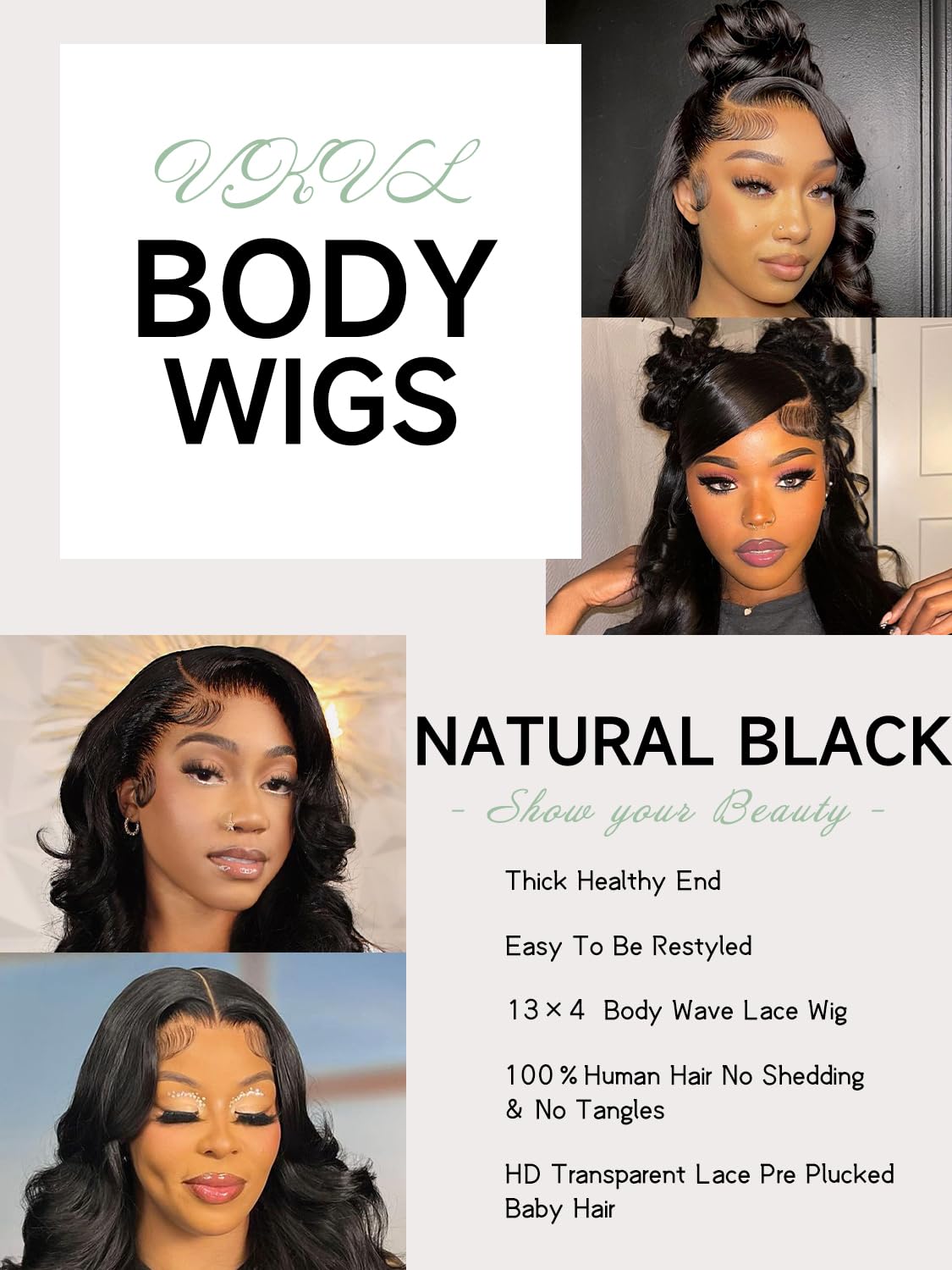 28 Inch Body Wave Lace Front Wigs Human Hair Pre Plucked 13X4 HD Lace Frontal Wigs Human Hair 200 Density Glueless Wigs Natural Black