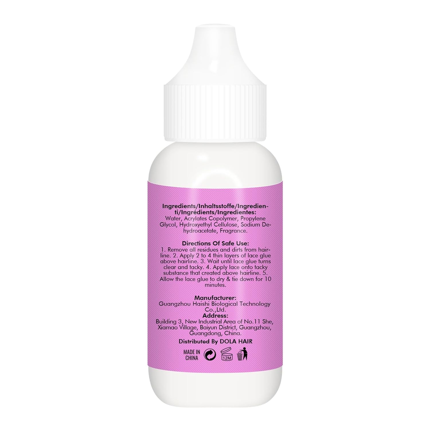 Extreme Hold Lace Glue for Wigs, Waterproof, Invisible Bonding, 1.3 Ounce